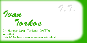 ivan torkos business card